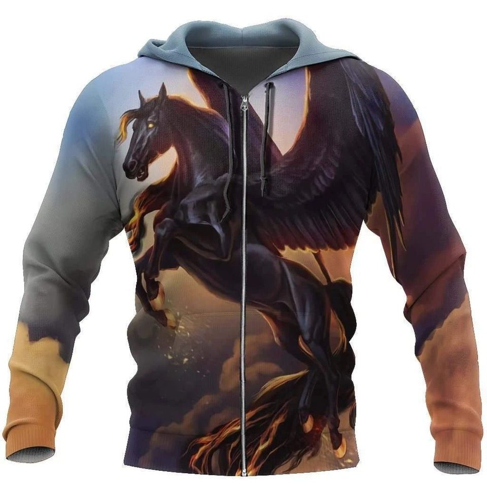Dark Pegasus Horse for Men and Women HAC32