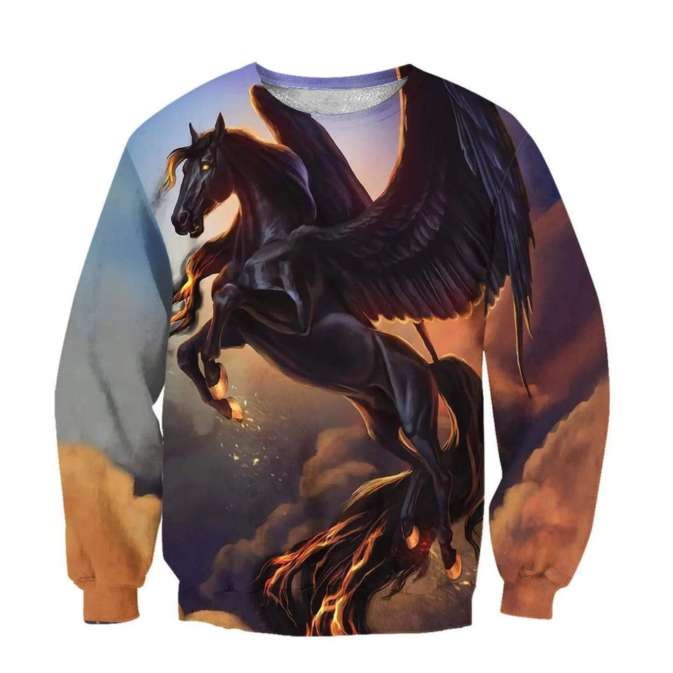 Dark Pegasus Horse for Men and Women HAC32