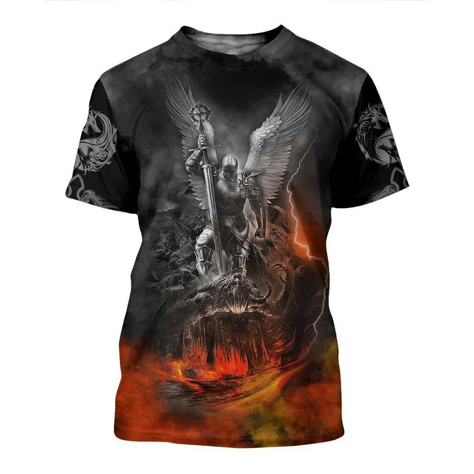 3D ALL OVER PRINTED DRAGON HOODIE NM050937