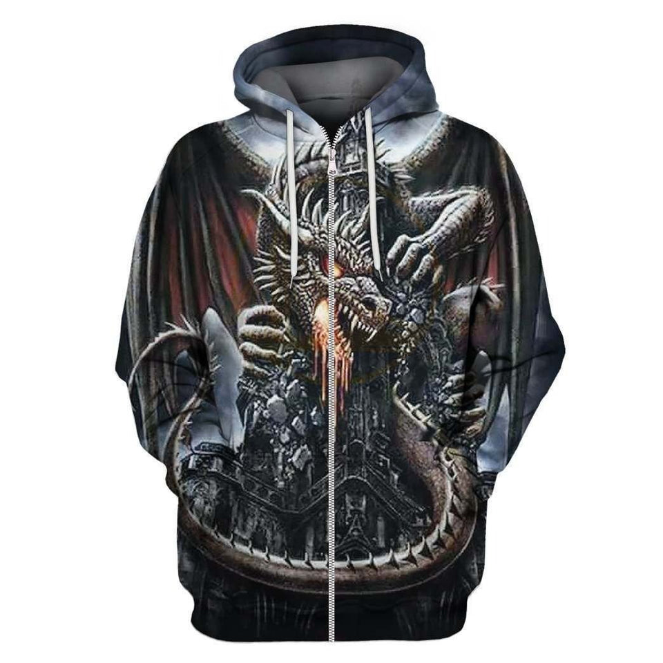 3D ALL OVER PRINT DRAGON HOODIE 16