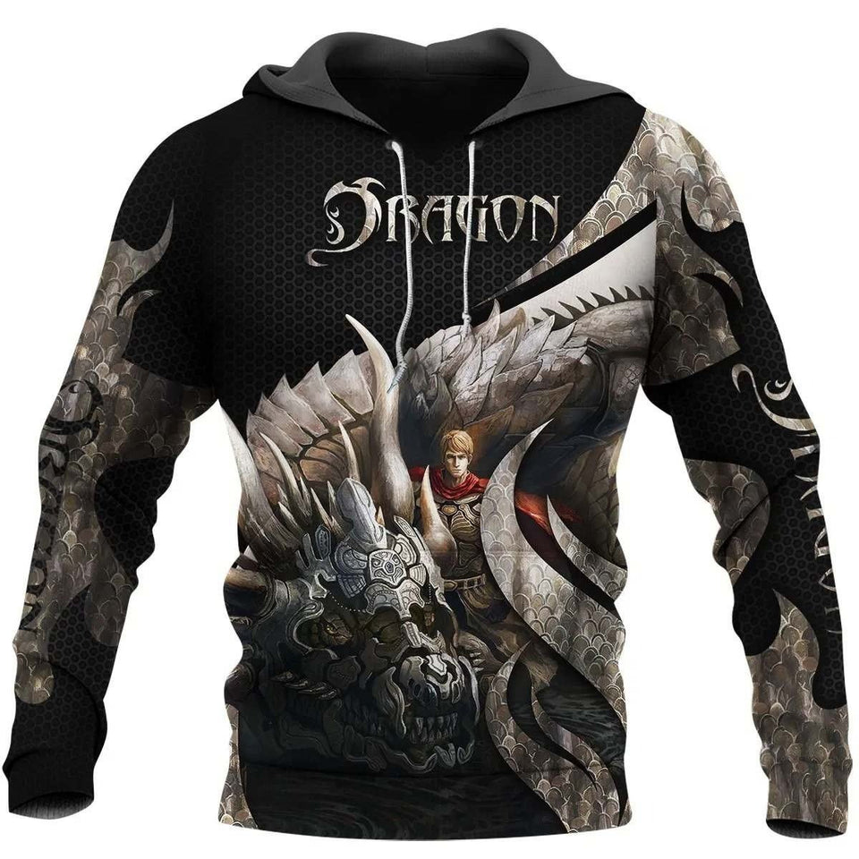 TATOO DUNGEONS AND DRAGONS ARMOR 3D HOODIE NM050962