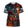 3D TATTOO AND DUNGEON DRAGON T SHIRT HOODIE TR121202