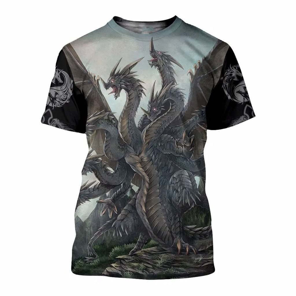 3D TATTOO AND DUNGEON DRAGON HOODIE NM050968