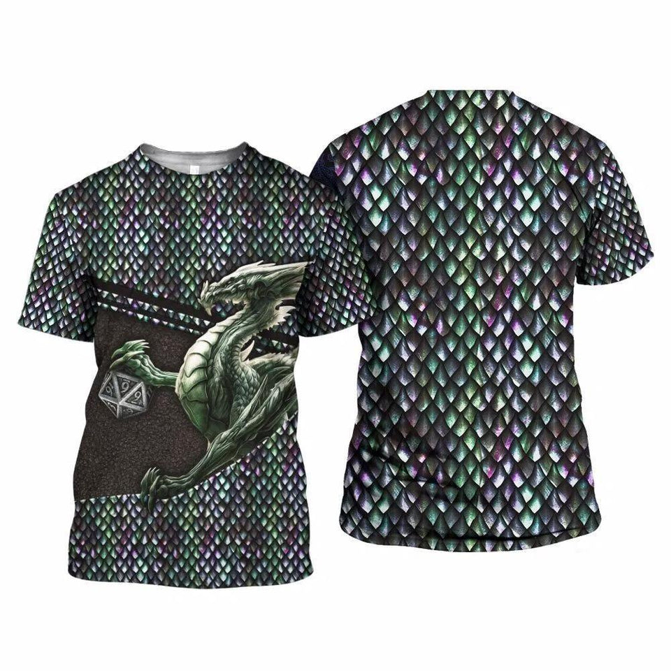 3D TATTOO AND DUNGEON DRAGON HOODIE NM050971