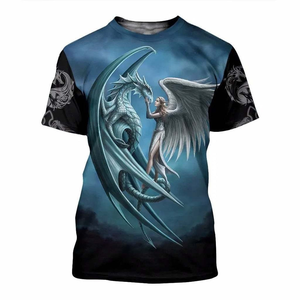 3D TATTOO AND DUNGEON DRAGON HOODIE NM050970