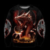 3D ARMOR TATTOO AND DUNGEON DRAGON HOODIE HAC140101