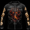 3D ARMOR TATTOO AND DUNGEON DRAGON HOODIE HAC130101