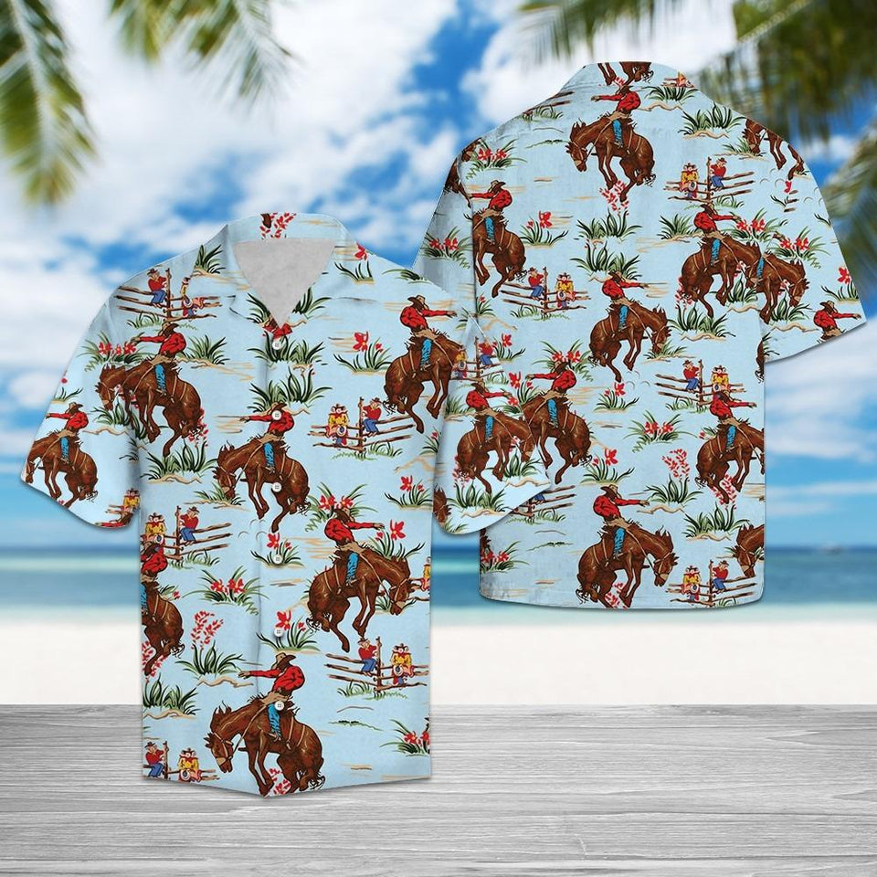 AWESOME COWBOY- HAWAIIAN SHIRT