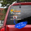 Personalized Angel Husband Decals For Windows Funny Memes Custom Bumper Stickers Best Gifts For Dad - Family & Home die-cut waterproof vinyl sticker decal