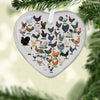 Chicken Heart Ceramic Ornament, Christmas Ornament, Christmas Gift