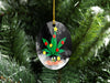 Cannabis Leaf Happy Holidaze Christmas, Christmas Ornament, Christmas Gift