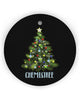 Chemist Gift Circle Ornament, Christmas Ornament, Christmas Gift