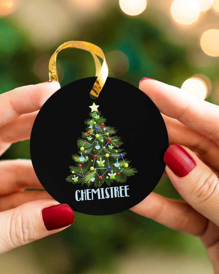 Chemist Gift Circle Ornament, Christmas Ornament, Christmas Gift
