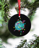 Crochet And Knitting Ball Circle Ornament, Christmas Ornament, Christmas Gift