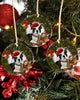 Boston Terrier Ringbell Gift For You Circle Ornament, Christmas Ornament, Christmas Gift