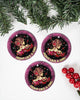 Fight Like A Girl Ornament Circle Ornament, Christmas Ornament, Christmas Gift