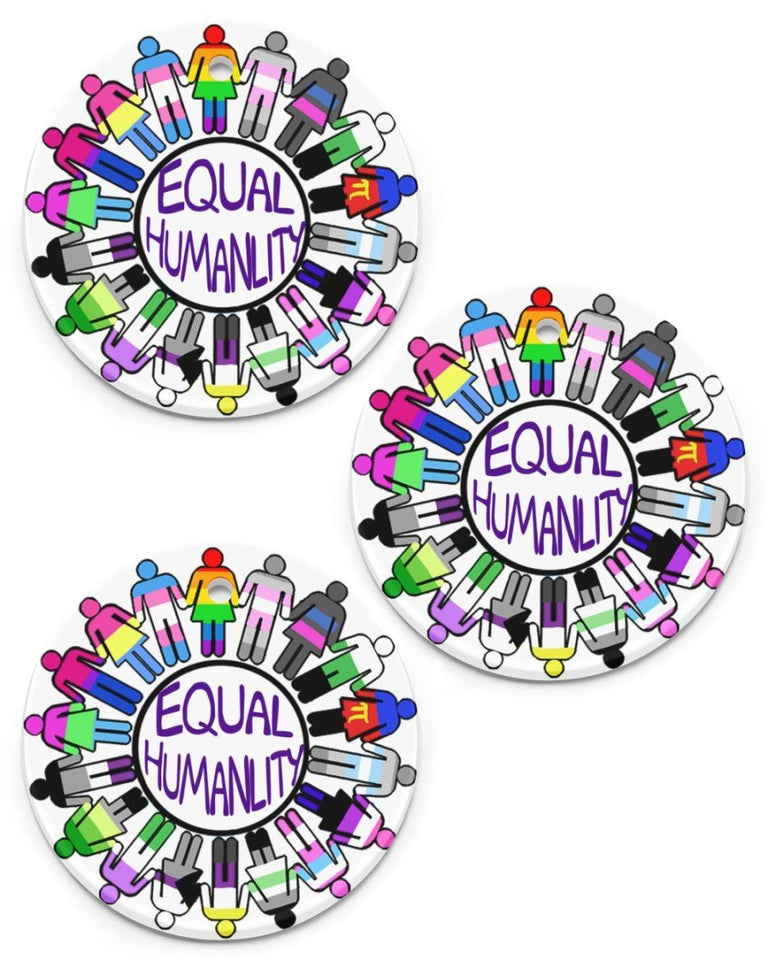 Equal Humanlity Circle Ornament, Christmas Ornament, Christmas Gift