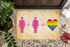 Happy Pride Month Indoor Outdoor Doormat Floor Mat Funny Gift