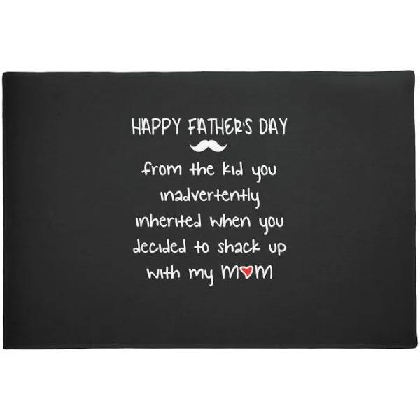 Father's Day Funny Step Dad Indoor Outdoor Doormat Floor Mat