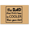 The Dad That Lives Here Indoor and Outdoor Welcome Mat
