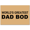 World's Greatest Dad Bod Indoor Outdoor Doormat Floor Mat Funny