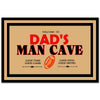 Dad's Man Cave Welcome Mat Housewarming Gift Home Decor Funny