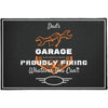 Garage Dad's Proudly Fixing Funny Tool Welcome Mat Housewarming