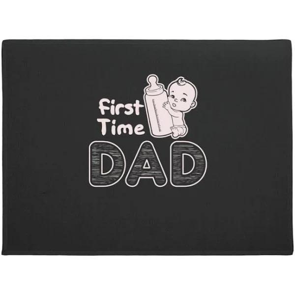 Father's Day First Time Daddy Floor Rug Housewarming Gift Home