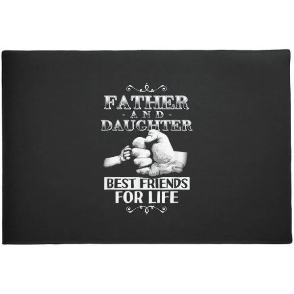 Father and Daughter Best Friends for Life Indoor Outdoor Doormat
