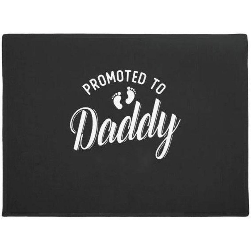 First Time Dad Promoted to Daddy Welcome Mat Housewarming Gift