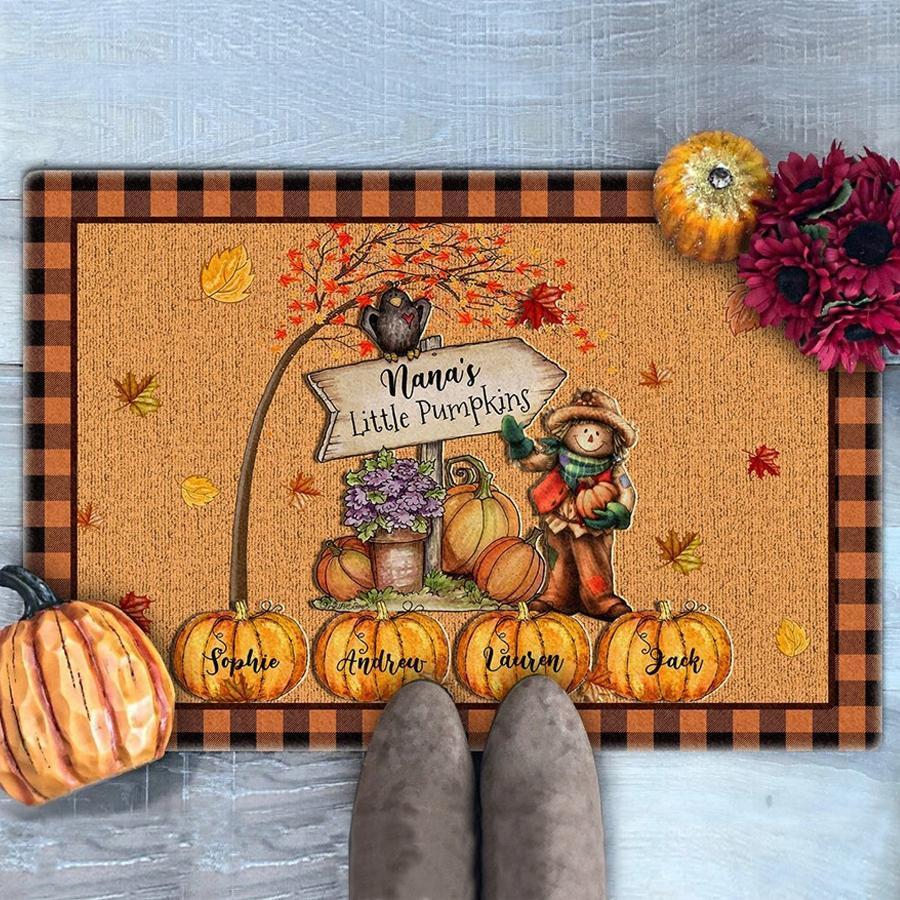 Personalized Nana's Little Pumpkins Halloween Gift Fall Autumn