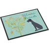 Welcome Friends Black Great Dane Dog Welcome Mat Housewarming