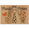 Animal Friends Forever Floor Rug Housewarming Gift Home Living