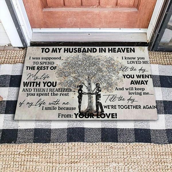 To My Husband in Heaven Memorial Husband Memorial Indoor