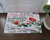 Memories Our Will Last Forever Cardinal Indoor Outdoor Doormat