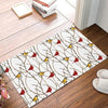 Cardinals Bird Yellow Red Rug Welcome Mat Housewarming Gift Home