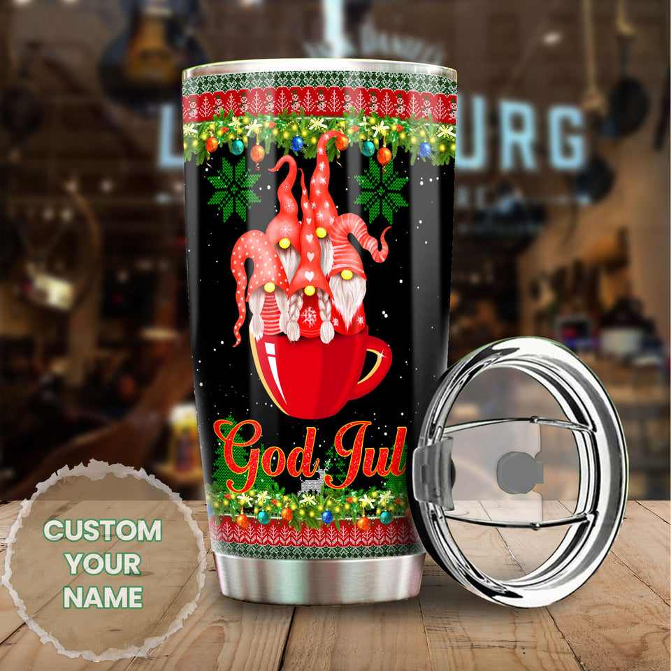 Personalized Christmas Trees Gnomes Stainless Steel Tumbler - General Tumbler view #6