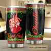 Personalized Christmas Trees Gnomes Stainless Steel Tumbler - double-wall vacuum insulated coffee travel tumbler detail