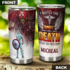 Personalized I Battle the Angel of Death Stainless Steel Tumbler - General Tumbler view #5