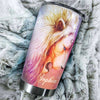 Camellia Personalized Hippie Lion Colorful Galaxy Graphics Stainless Steel Tumbler - Double-Walled Insulation Thermal Cup With Lid Gift For Teenager Hipster