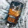 Camellia Personalized Old Biker Once A Biker Always A Biker Stainless Steel Tumbler - Double-Walled Insulation Travel Thermal Cup With Lid Gift For Biking Biker Dad Grandpa