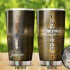 Camellia Personalized Lion Mirror Sheep Way Maker Miracle Worker God Stainless Steel Tumbler - Double-Walled Insulation Thermal Cup With Lid Gift For Faith Believer Birthday