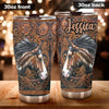 Camellia Personalized Farm Horse Graphics Stainless Steel Tumbler - Double-Walled Insulation Travel Thermal Cup With Lid Gift For Horse Lover Barrel Racing Fan