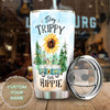 Personalized Stay Trippy Little Hippie Vintage Stainless Steel - General Tumbler view #6