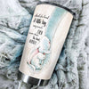 Camellia Personalized Watercolor Elephants She Loved A Little Boy Stainless Steel Tumbler - Double-Walled Insulation Thermal Cup With Lid Mother Gift For Son