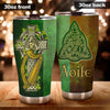 Camellia Personalized Irish St Patrick Day Green Clover Graphics Stainless Steel Tumbler - Double-Walled Insulation Thermal Cup With Lid Gift For St Patrick Day
