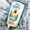 Personalized Stay Trippy Little Hippie Vintage Stainless Steel - durable hot & cold beverage tumbler view #3