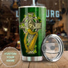 Camellia Personalized Irish St Patrick Day Green Clover Graphics Stainless Steel Tumbler - Double-Walled Insulation Thermal Cup With Lid Gift For St Patrick Day
