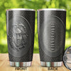 Camellia Personalized Viking Medusa Metal Style Stainless Steel Tumbler - Double-Walled Insulation Travel Thermal Cup With Lid Gift For Viking Lover