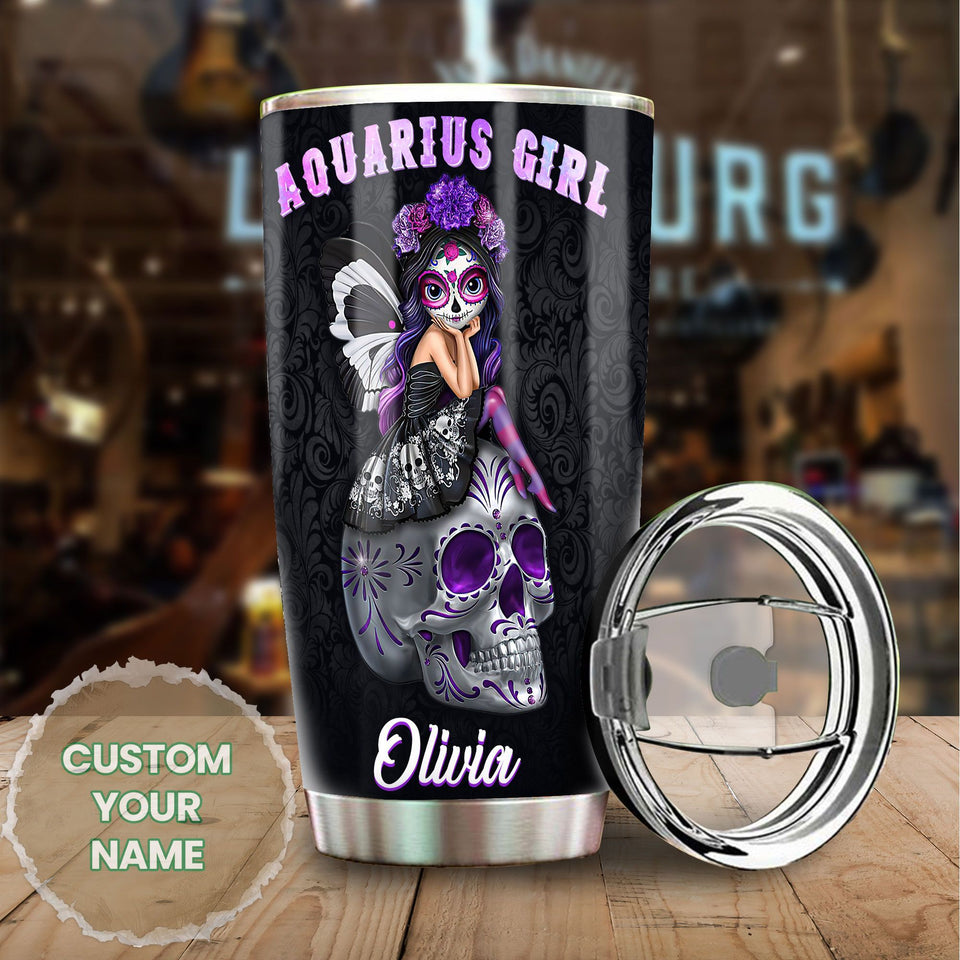 Aquarius Girlpersonalized KD2 Hnm1012001 Stainless Steel Tumbler - General Tumbler view #4